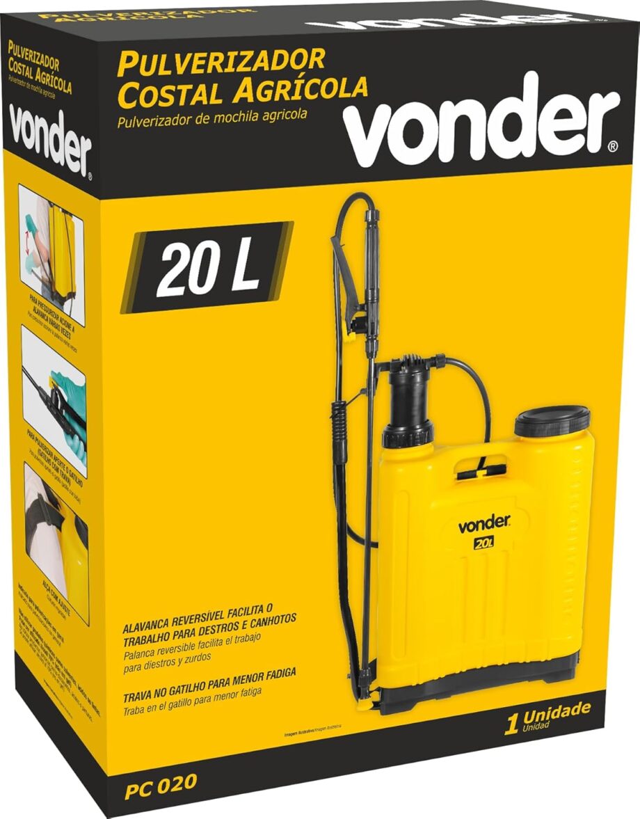 Pulverizador Costal Agrícola 20 Litros Vonder3